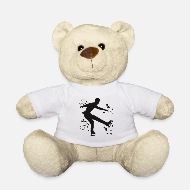 Eiskunstläufer Schlittschuhlaufen Eiskunstlauf - Teddy - Weiß