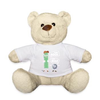 Vous rockez, vous régnez ! Musique stimulante - Nounours - blanc - Devant