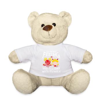 When your demon hits his match! Funny Demon - Teddy Bear - white - Front