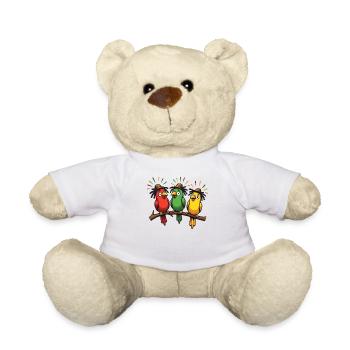 Rastafari Music Vibes Only Rasta Jamaica Reggae - Teddy Bear - white - Front
