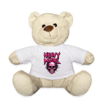 Biker Rocker, Heavy Rock, Punk, Hard Girl Metal - Teddy - Weiß - Vorne