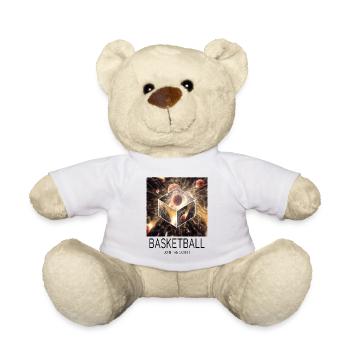 Basketball Fire Basketball Player Fan Dunking Sport - Teddy Bear - white - Front