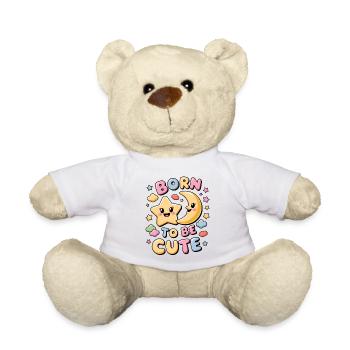 Born to be cute - Teddy Bear - white - Front