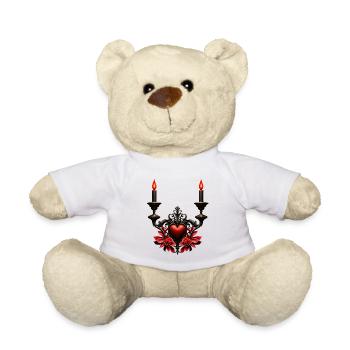 Gothic Romance: Verborgene Leidenschaft. - Teddy - Weiß - Vorne