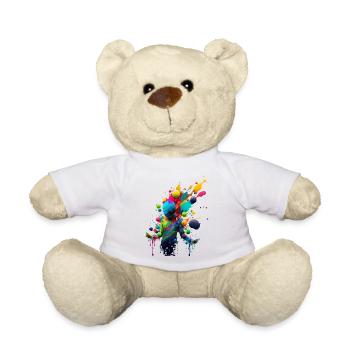 Explosion de couleurs - Nounours - blanc - Devant
