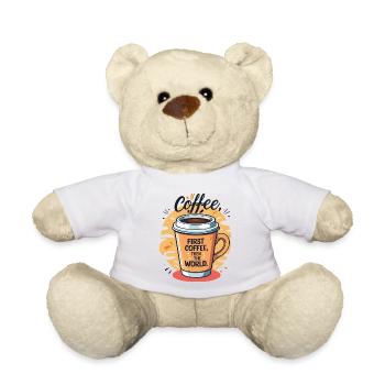 Motivational coffee mug with saying - Teddy Bear - white - Front