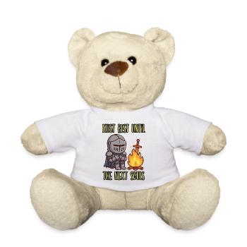 MUSS SICH AUSRUHEN, BIS DIE NÄCHSTEN SEELEN KOMMEN - Gamer Humor - Teddy - Weiß - Vorne