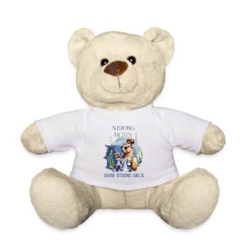 Strong Moms Raise Strong Girls - Teddy - Weiß - Vorne