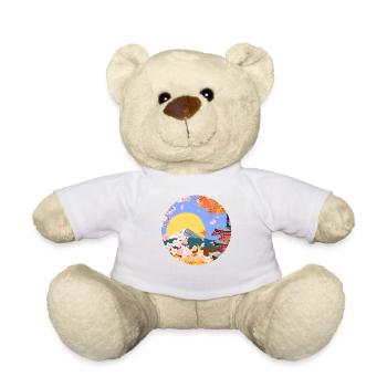 Japonais Asie Sakura Blossom - Nounours - blanc - Devant