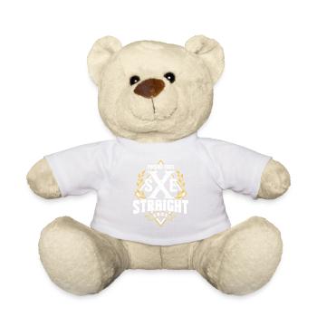 Straight Edge Vegan, gegen Drogen, Punk - Teddy - Weiß - Vorne
