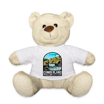 Autumn at Cumberland Falls - Kentucky Nature Desig - Teddy Bear - white - Front