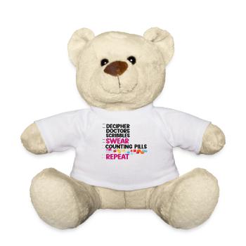 Pharmacy Tech Technician - Teddy Bear - white - Front