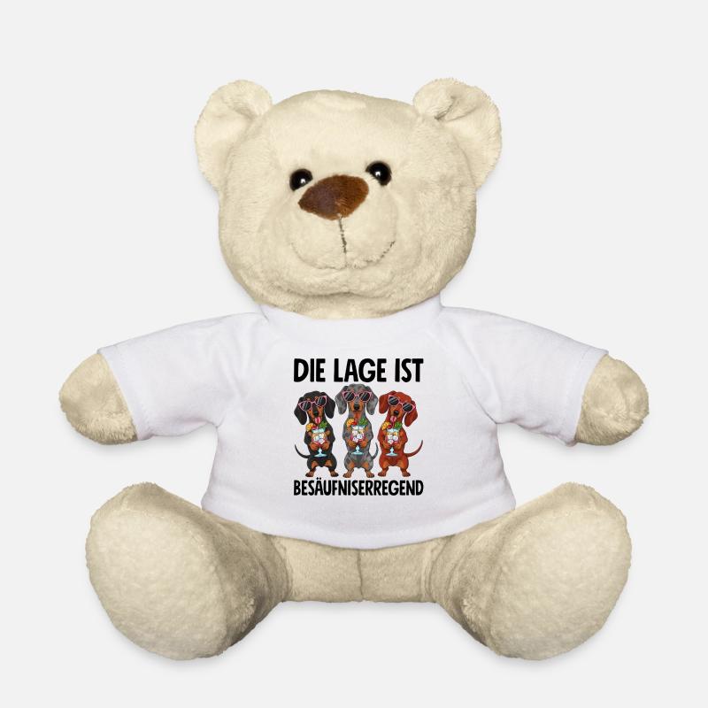 Die Lage Ist Besäufniserregend - Teddy - Weiß