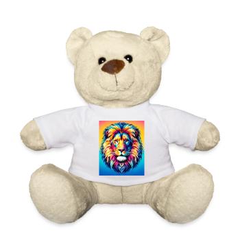 lion - Teddy Bear - white - Front