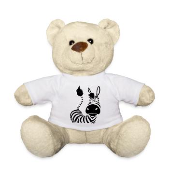 Zebra Fantasy and fun - Teddy Bear - white - Front