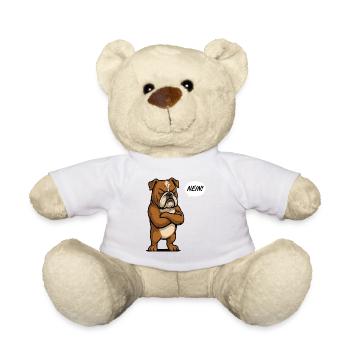 No English Bulldog Bully Bully Owner - Teddy Bear - white - Front