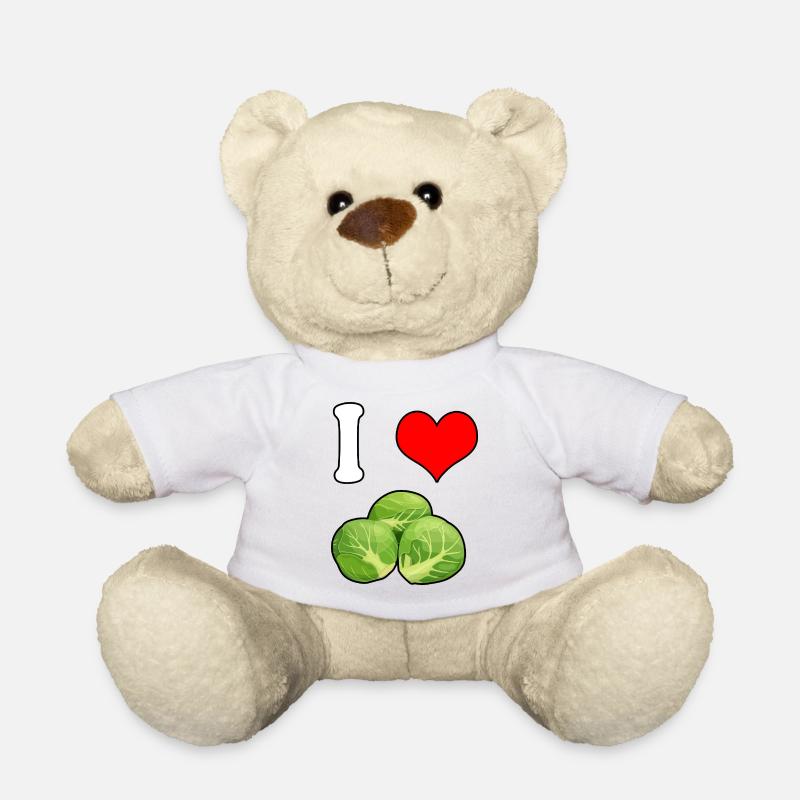 Ich Liebe Rosenkohl - Teddy - Weiß