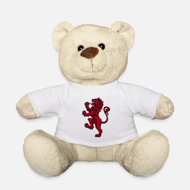 Scottish Lion Rampant - Teddy Bear - white