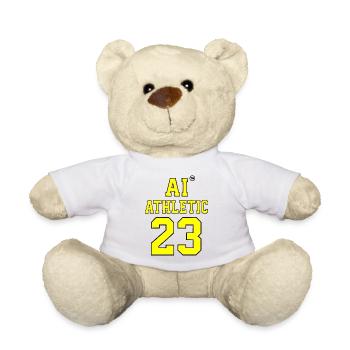AI Athletic Nummer 23 Sport T-Shirt - Teddy - Weiß - Vorne