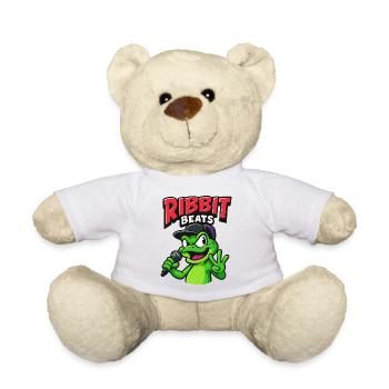 Lustiger Frosch mit Rap-Mikrofon - Teddy - Weiß - Vorne