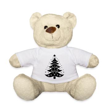 Weihnachtsbaum-Silhouette - Teddy - Weiß - Vorne