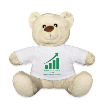 Online Business Motivation - Teddy Bear - white - Front