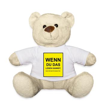 Si vous pouvez lire ceci - Nounours - blanc - Devant