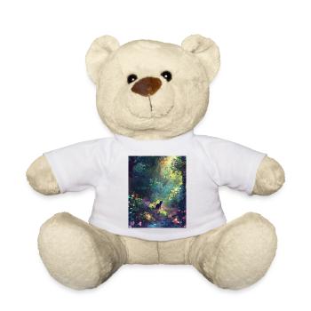 Sunlit Forest Cat - Teddy Bear - white - Front