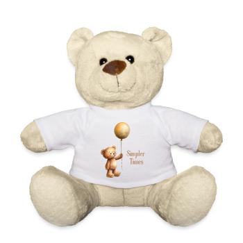 Teddy Bär mit Luftballon Simpler Times - Teddy - Weiß - Vorne