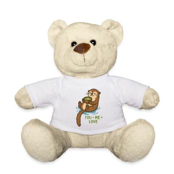 Otter Cuddle Tea Love Matcha Breakfast - Teddy Bear - white - Front