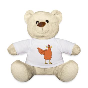 No Chicken Here - Teddy Bear - white - Front
