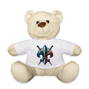Fleur de Lys - France - Teddy Bear - white - Front