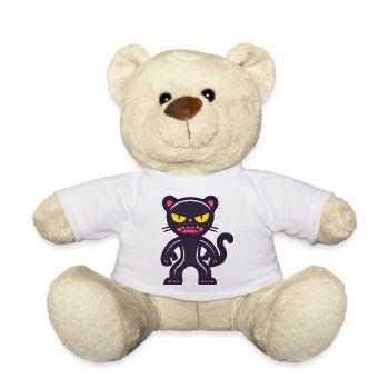 Panther Halloween Comic Lustig - Teddy - Weiß - Vorne