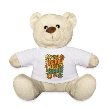 Stay Trippy Little Hippie Design - Teddy - Weiß - Vorne