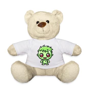 Zombie Halloween Gruselig Comic - Teddy - Weiß - Vorne