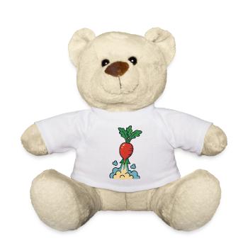 Abheben, geerdet bleiben - Teddy - Weiß - Vorne