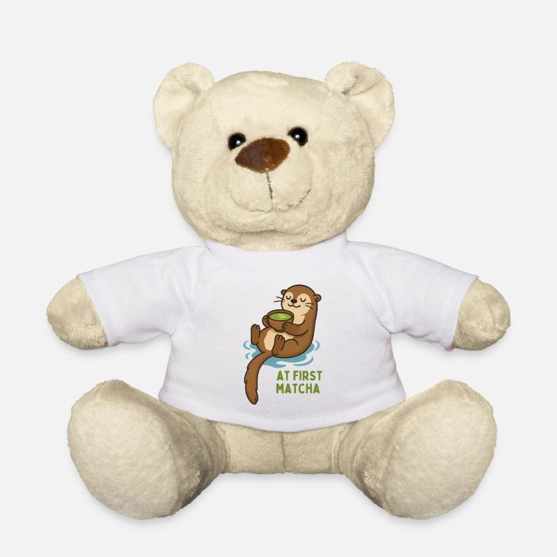 Otter mit Matcha Genuss - Teddy - Weiß
