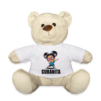 Cuba Flag Cute Cubanita Girls Women - Teddy Bear - white - Front