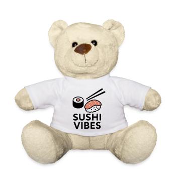 Sushi vibes - Teddy Bear - white - Front