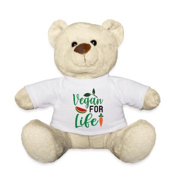 Végétalien pour la vie - Nounours - blanc - Devant