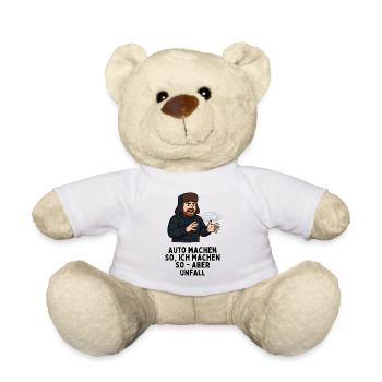 Car make so I do so - but accident - Teddy Bear - white - Front
