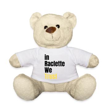 In Raclette We Trust Humor Käse - Teddy - Weiß - Vorne