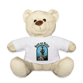 Bergziege mit Rucksack - Teddy - Weiß - Vorne
