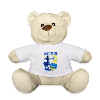 Sagittarius Star Sign - Astrology - Teddy Bear - white - Front