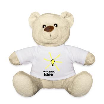 schlechte Idee - Teddy - Weiß - Vorne