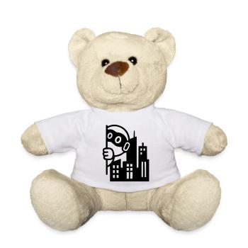 Urbaner Held | Rebell in der Großstadt - Teddy - Weiß - Vorne
