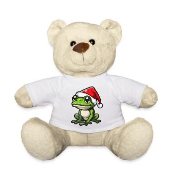 Frog Christmas - Teddy Bear - white - Front