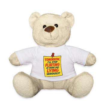 Chemise de conception de citation d’humour de bureau drôle - Nounours - blanc - Devant