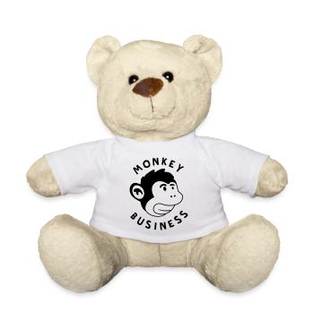 Monkey Business – Monkey Strong Graffiti Jungle - Teddy Bear - white - Front