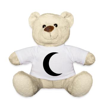Mond Silhouette Minimalismus - Teddy - Weiß - Vorne